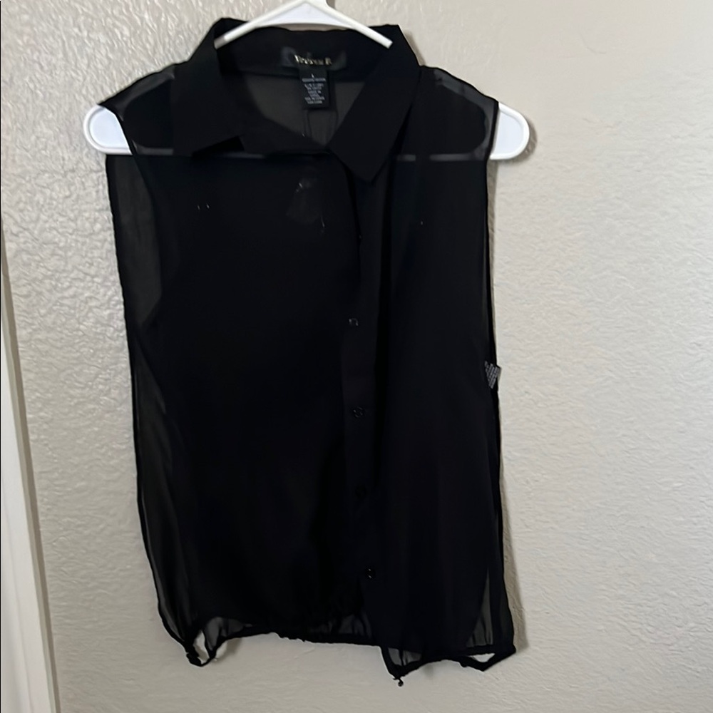 Elegant Black Sleeveless Top
